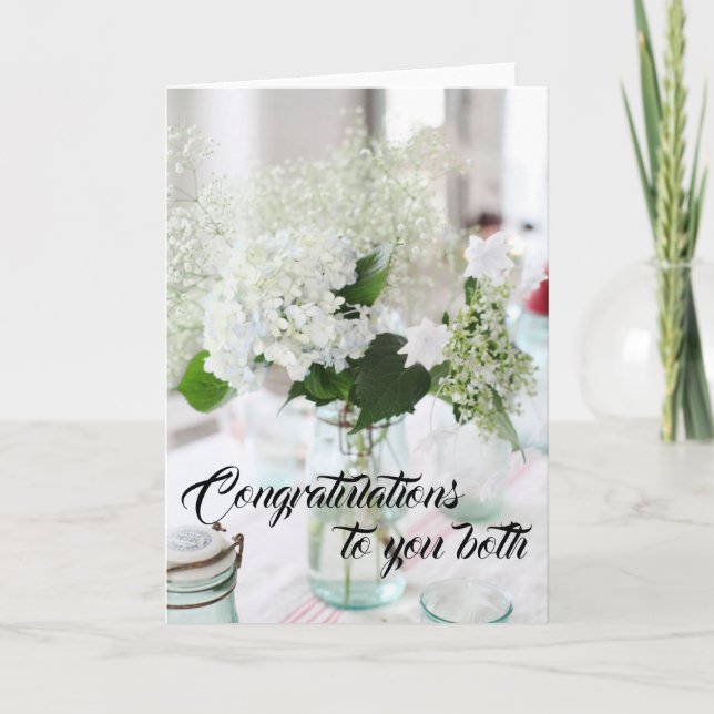 Wedding Card - Congratulations to you both (Front)