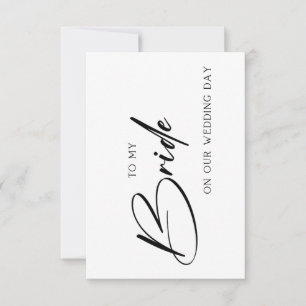 Wedding Card for Your Bride or Groom