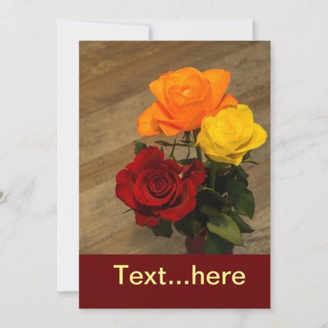 Wedding Card Instant Download Template (Front)