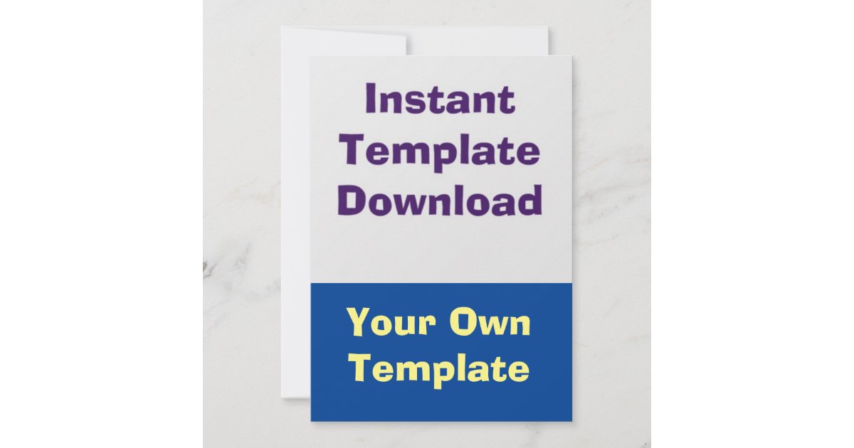 Wedding Card Instant Download Template Zazzle