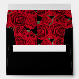 Wedding Card/Invitation Envelope-Red Roses Envelope