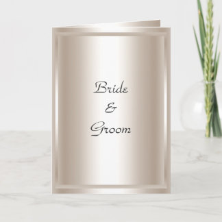Wedding Card Invitation Silver