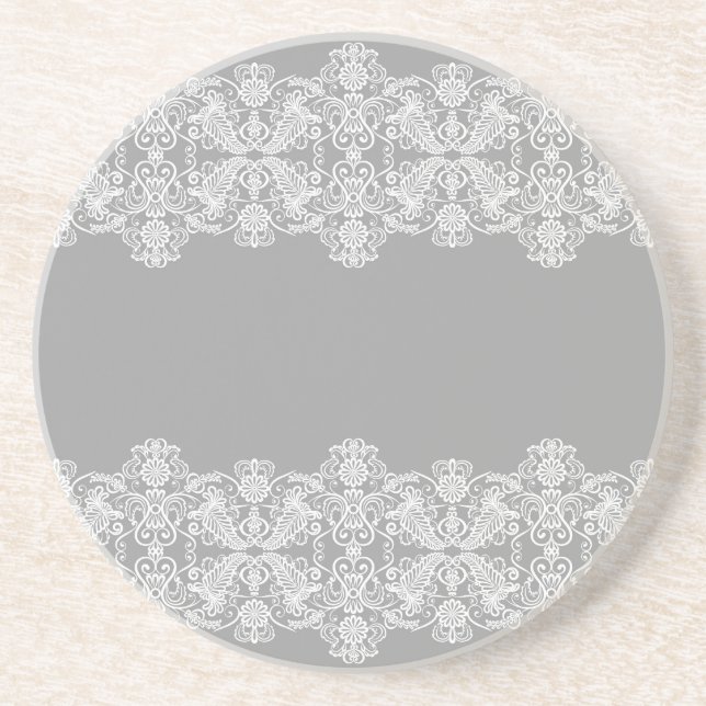Wedding Card Sandstone Coaster (Front)