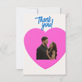 Wedding card thank you