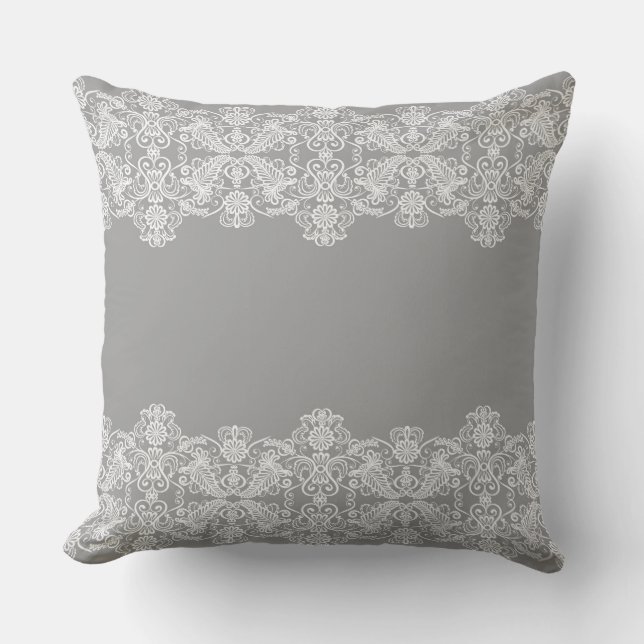Wedding Card Throw Pillow (Front)