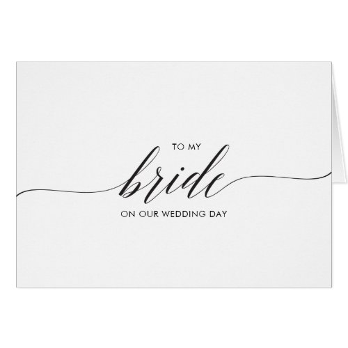 Wedding Card to Bride Keepsake Love Note