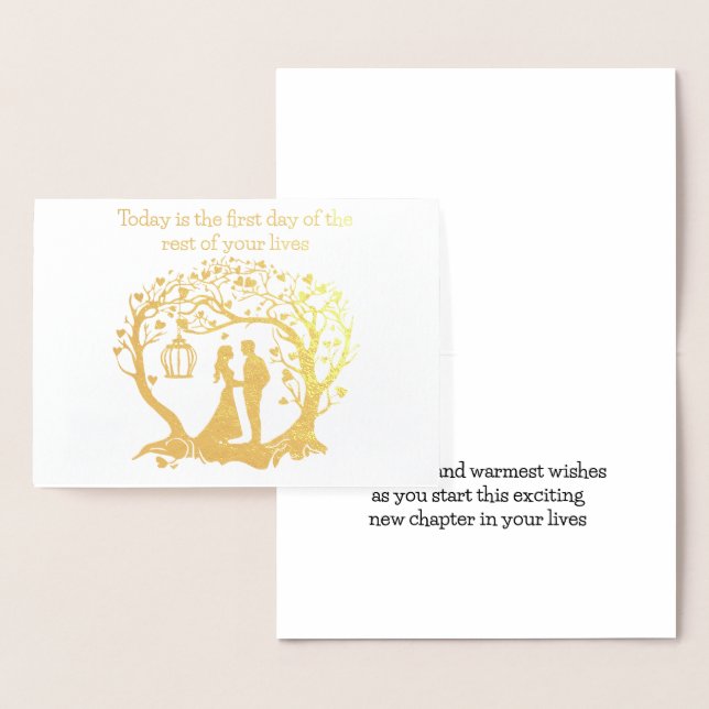 Wedding Card Today Is The First Day of the Rest of (Display)