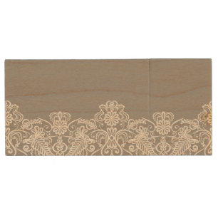 Wedding Card Wood USB Flash Drive