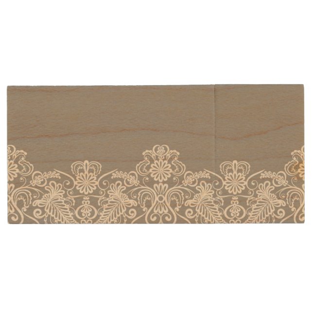 Wedding Card Wood USB Flash Drive (Front)