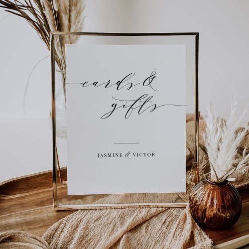 Wedding Cards  Gift Table Paper Poster Sign J102