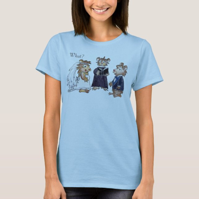 Wedding Cartoon Custom T-Shirt (Front)