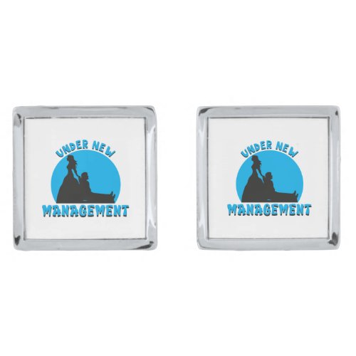 Wedding Cartoon _ Under New Management Cufflinks