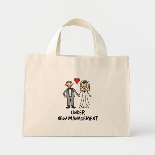 Wedding Cartoon _ Under New Management Mini Tote Bag