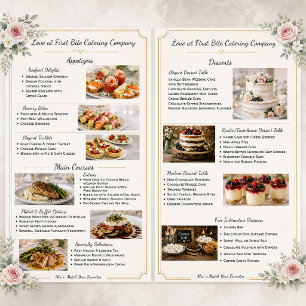 Wedding Catering Company Menu