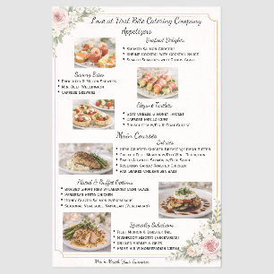 Wedding Catering Company   Menu