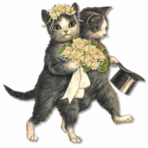 Wedding Cats Cutout