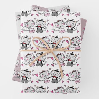 Wedding Cats Wrapping Paper Sheets by sallylux at Zazzle