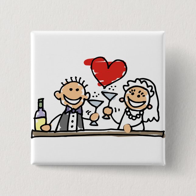 Wedding Celebration Button (Front)