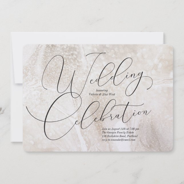 Wedding Celebration Invitation (Front)