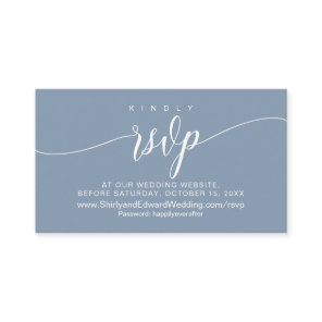 Wedding Celebration Online RSVP, Modern  Enclosure Card