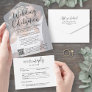 Wedding Celebration QR Code & Photo All In One Invitation