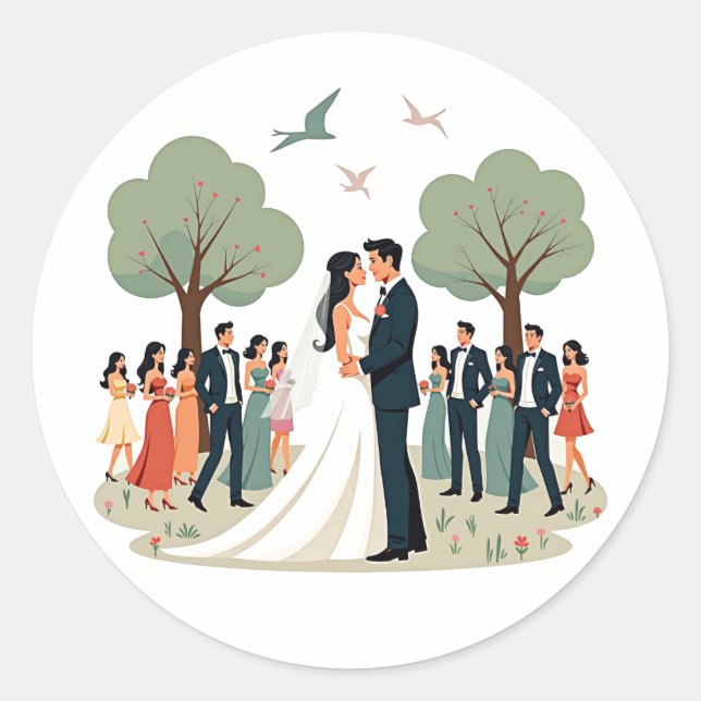 Wedding Celebration Stickers (Front)