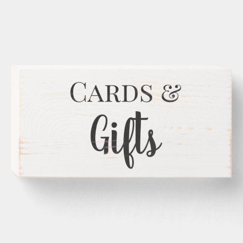 Wedding Ceremony Cards  Gifts Table Sign Wooden