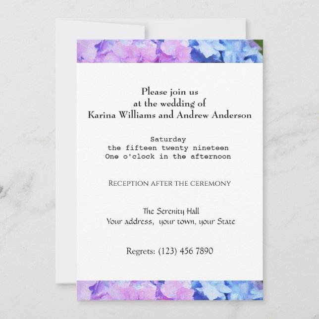 Wedding Ceremony Invitation (Front)