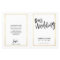 WEDDING CEREMONY PROGRAM brushed type gold frame