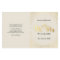 WEDDING CEREMONY PROGRAM mini gold confetti ivory