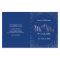 WEDDING CEREMONY PROGRAM mini silver confetti navy