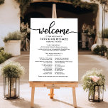 Wedding Ceremony Program Simple Calligraphy Foam Board<br><div class="desc">This stunning calligraphy wedding suite exudes a modern, bold, and timeless design. Our comprehensive collection provides everything you need to create a cohesive and chic atmosphere, including matching menu cards, personalized napkins, striking signs, favors, and much more. Don't hesitate to reach out via chat for personalized assistance or to discover...</div>
