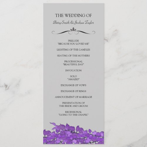 Wedding Ceremony Programs