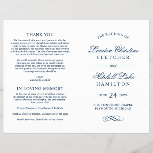 Wedding Programs Zazzle