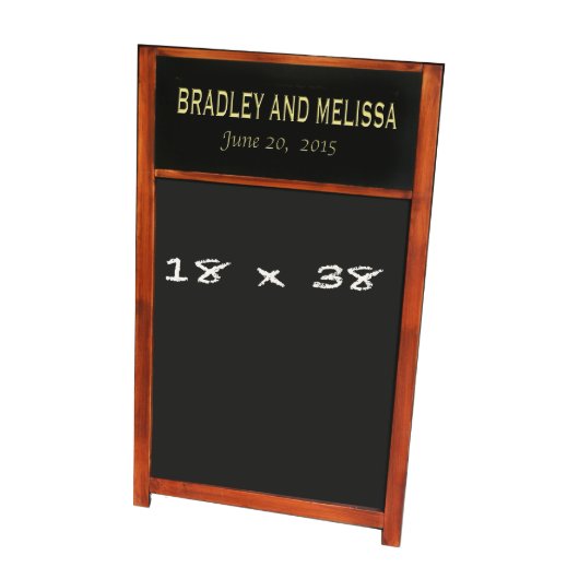 Wedding Chalkboard Personalized with your Names (Front)