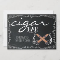 Wedding Chalkboard Sign | Cigar Bar