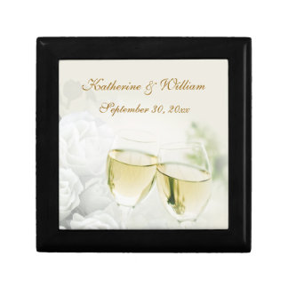 Wedding Champagne Roses Keepsake Box