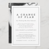 Wedding change of plan uninvite now streaming save the date (Front/Back)