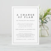 Wedding change of plan uninvite now streaming save the date (Standing Front)