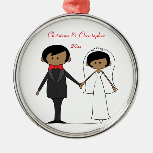 Wedding Characters Personalized Ornament A1