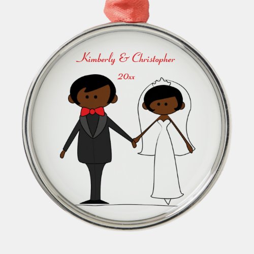 Wedding Characters Personalized Ornament A2