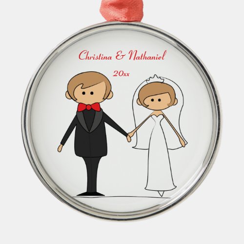 Wedding Characters Personalized Ornament C1