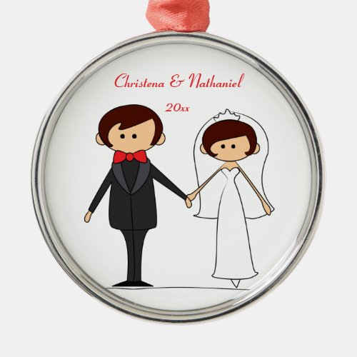 Wedding Characters Personalized Ornament C2