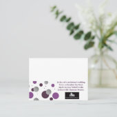 Wedding Charity Favor Card & Place Setting (Standing Front)