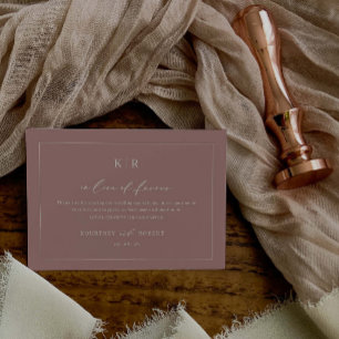 Wedding Charity In Lieu of Favors Enclosure Card