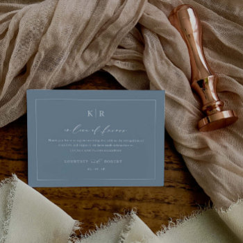 Wedding Charity In Lieu Of Favors Enclosure Card by KelligraphyCo at Zazzle