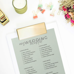 Wedding Checklist Planner Notepad