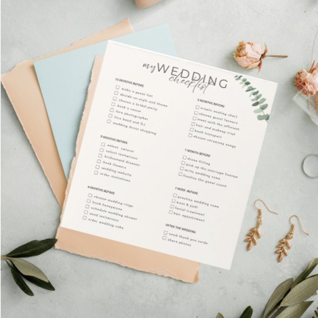 Wedding Checklist Planner Notepad (Creator Uploaded)
