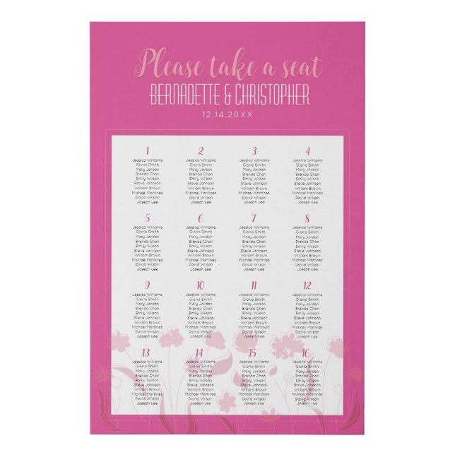 Wedding Chic Modern Elegant Simple Lavender Purple Faux Canvas Print (Front)