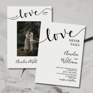 Wedding, Christian, Simple, Elegant, Typography, Invitation